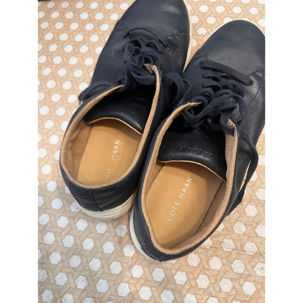 Cole Haan Grand Crosscourt II C26522 Mens 8.5W Men Navy Blue Leather Sneakers